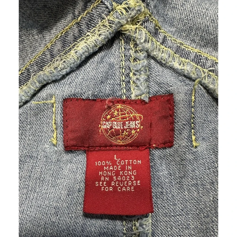 GAP Light Blue Denim Overalls Jumpsuit - Picture 4 of 11